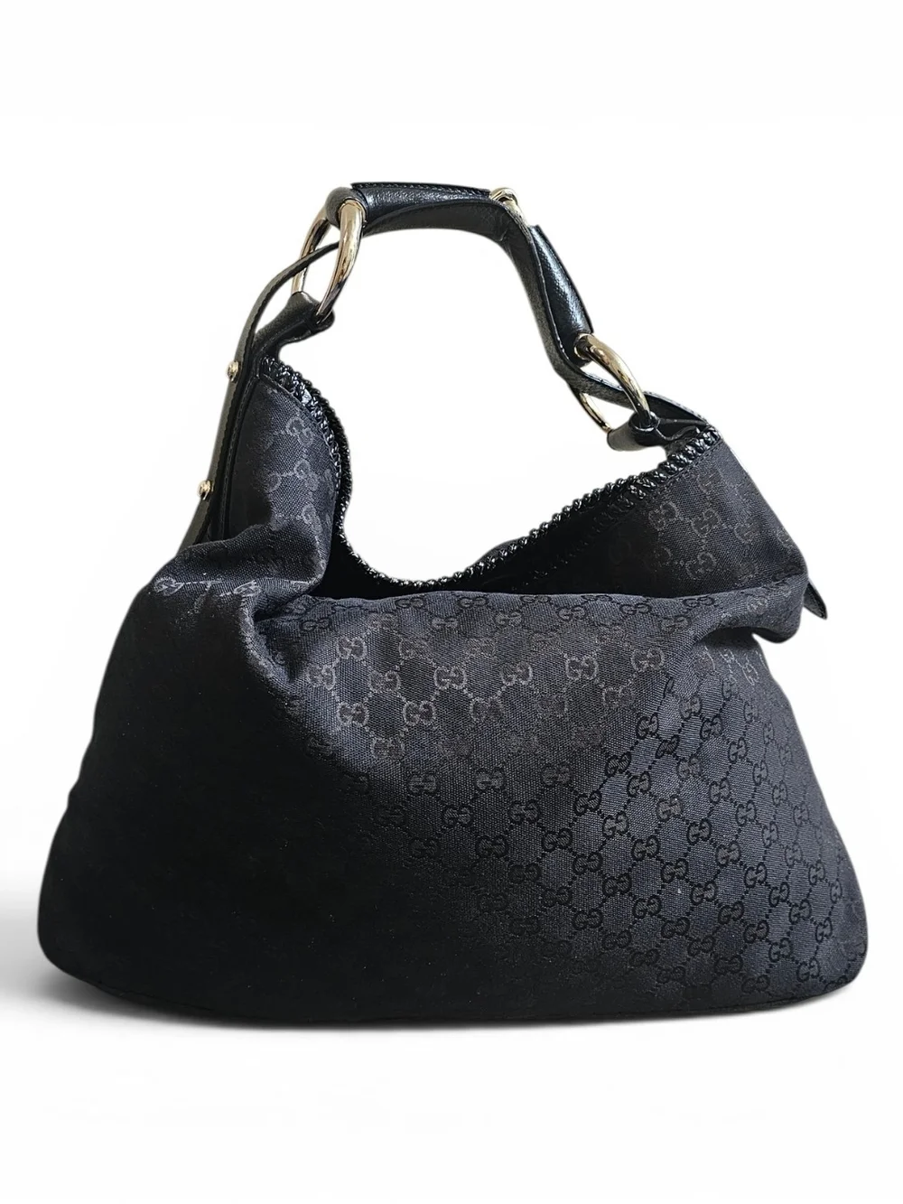 Gucci GG Black Shouder hobo Bag